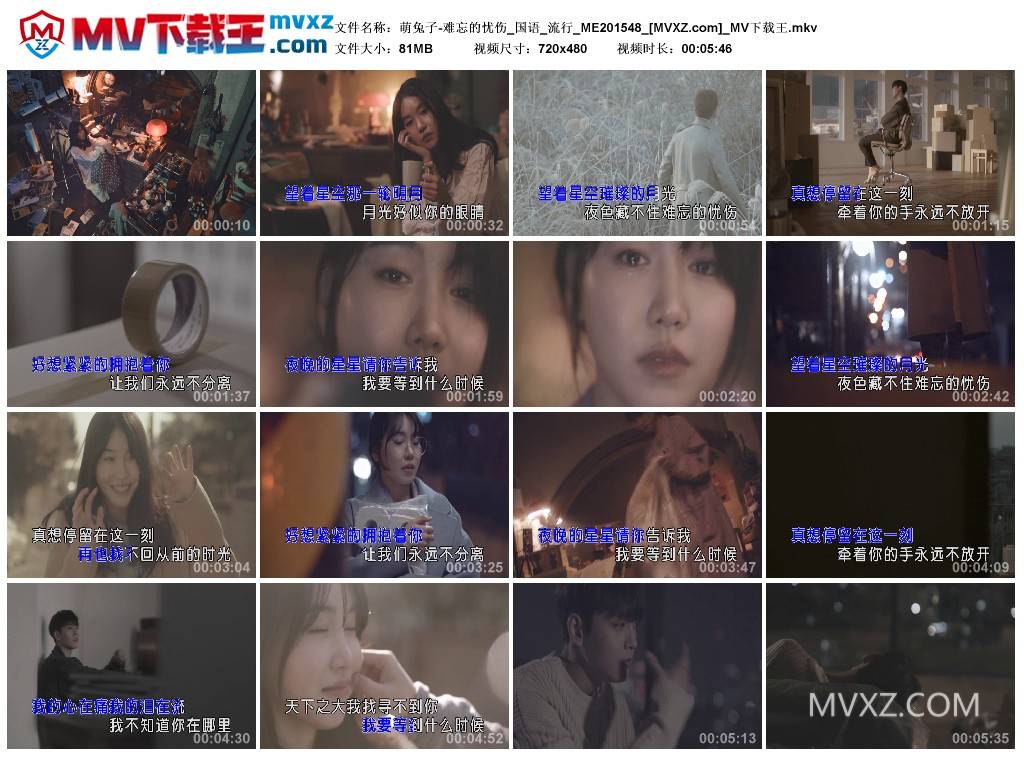 萌兔子-难忘的忧伤_国语_流行_ME201548